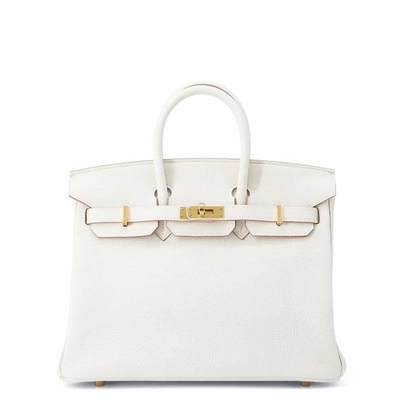 エルメス バーキン25 グリスペール/ゴールド金具 トゴ B刻印 HERMES Birkin ハンドバッグ