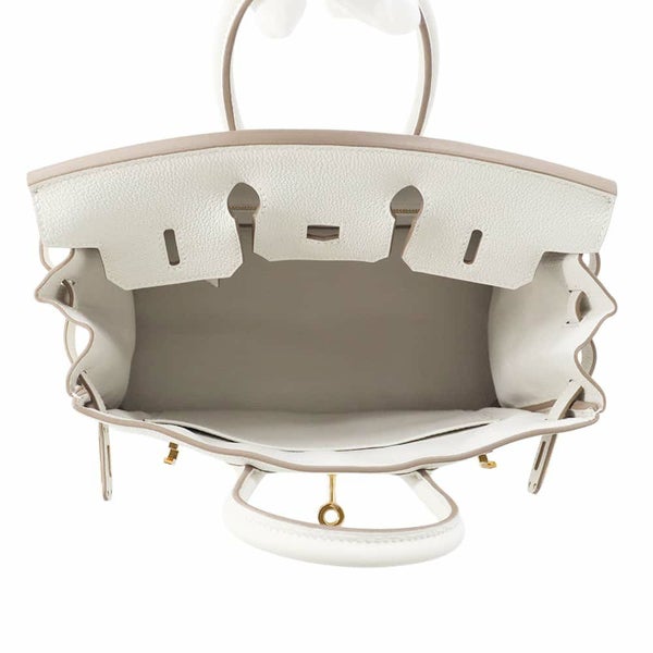 エルメス バーキン25 グリスペール/ゴールド金具 トゴ B刻印 HERMES Birkin ハンドバッグ