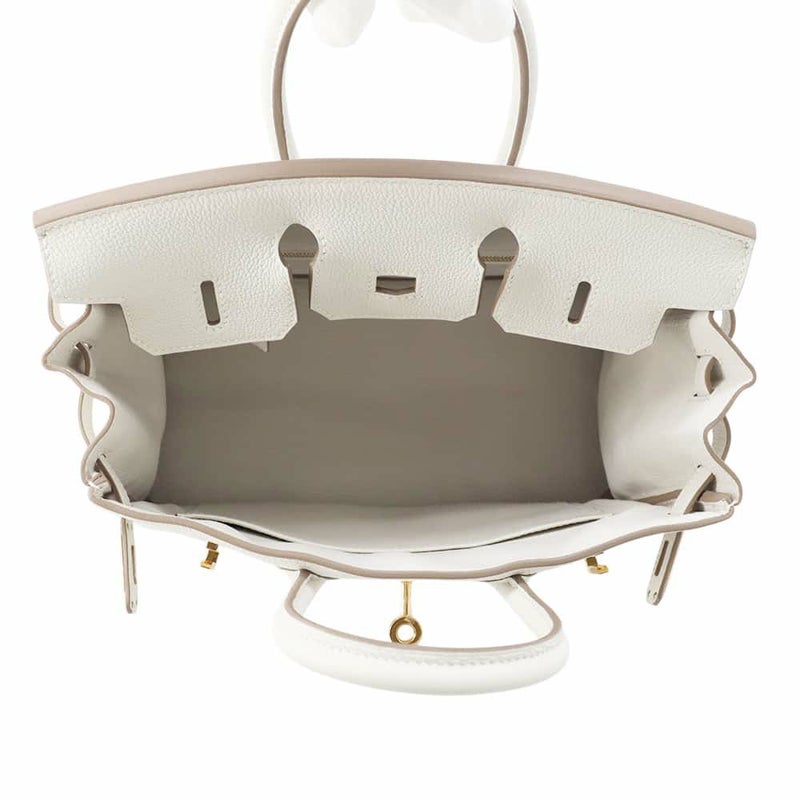 エルメス バーキン25 グリスペール/ゴールド金具 トゴ B刻印 HERMES Birkin ハンドバッグ