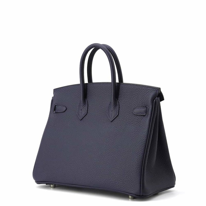 エルメス バーキン25 ブルーニュイ/シルバー金具 トゴ W刻印 HERMES Birkin ハンドバッグ