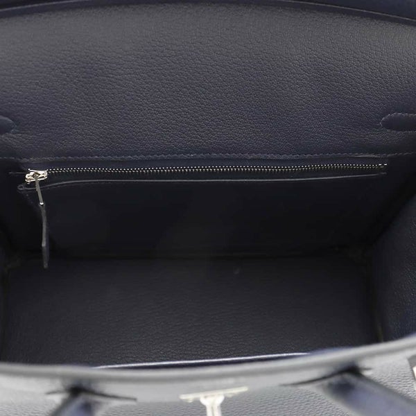 エルメス バーキン25 ブルーニュイ/シルバー金具 トゴ W刻印 HERMES Birkin ハンドバッグ