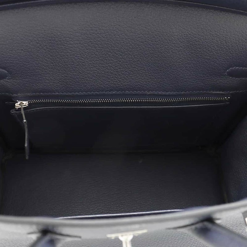 エルメス バーキン25 ブルーニュイ/シルバー金具 トゴ W刻印 HERMES Birkin ハンドバッグ