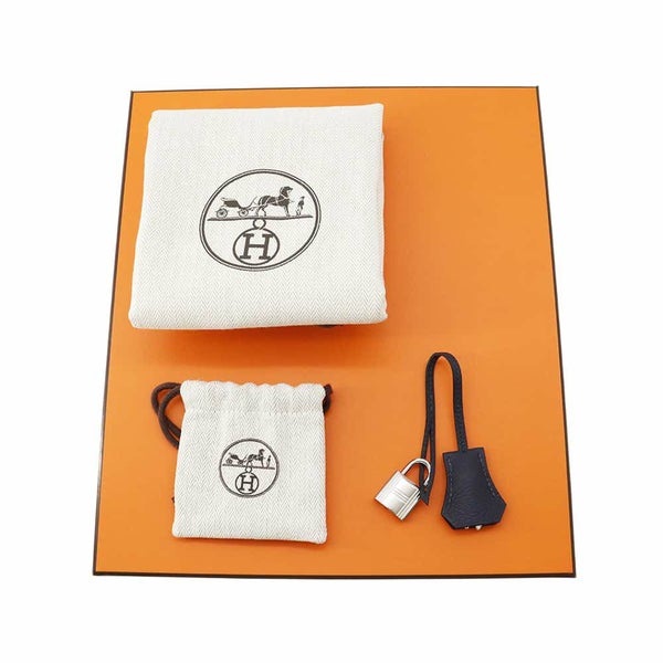 エルメス バーキン25 ブルーニュイ/シルバー金具 トゴ W刻印 HERMES Birkin ハンドバッグ