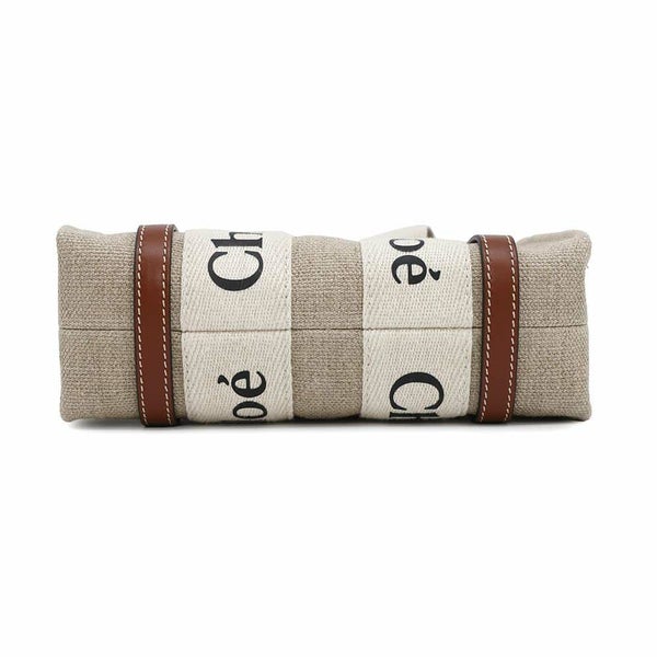 クロエ ハンドバッグ ウッディ トート ミニ キャンバス/カーフレザー CHC22AP237I2690U Chloe 2way