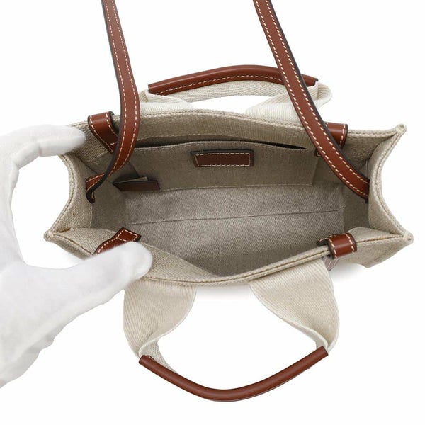 クロエ ハンドバッグ ウッディ トート ミニ キャンバス/カーフレザー CHC22AP237I2690U Chloe 2way