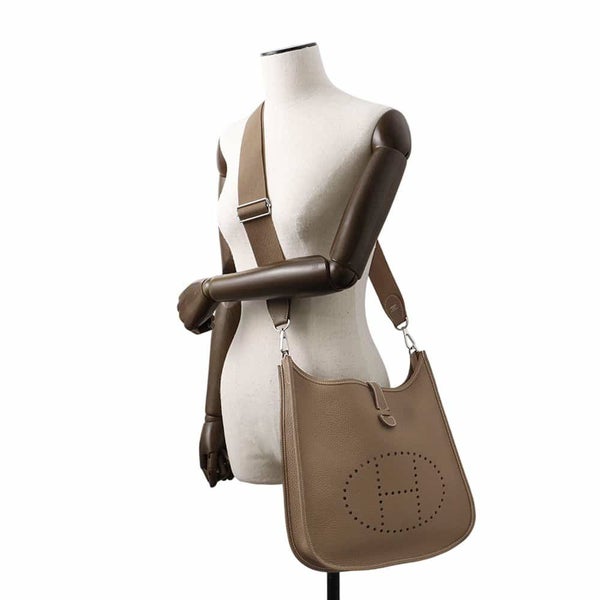 エルメス ショルダーバッグ エブリン3 PM エトゥープ/シルバー金具 トリヨンクレマンス W刻印