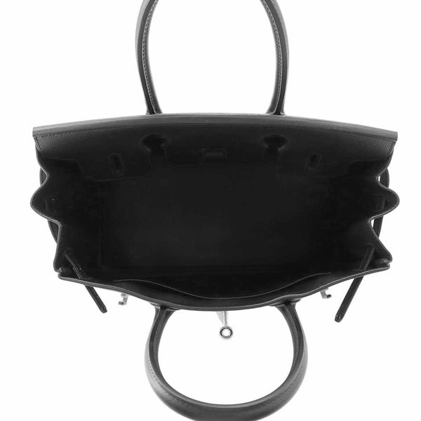エルメス バーキン30 ブラック/シルバー金具 エプソン D刻印 HERMES Birkin ハンドバッグ