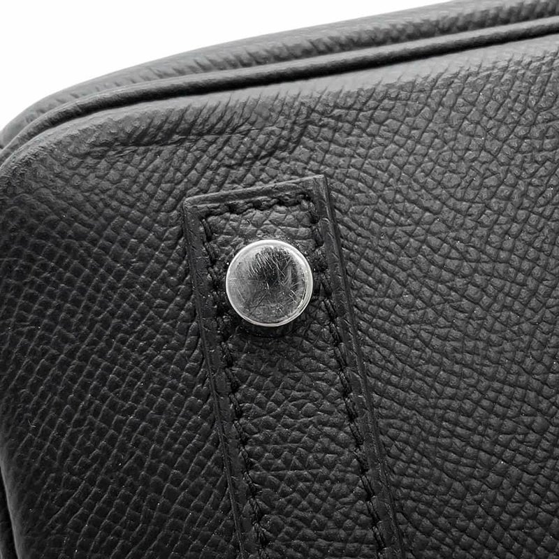 エルメス バーキン30 ブラック/シルバー金具 エプソン D刻印 HERMES Birkin ハンドバッグ