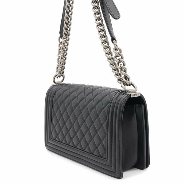 シャネル チェーンショルダーバッグ ココマーク ボーイシャネル A67086 CHANEL 斜めがけ BOY CHANEL 黒