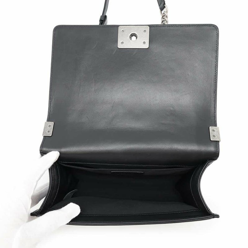 シャネル チェーンショルダーバッグ ココマーク ボーイシャネル A67086 CHANEL 斜めがけ BOY CHANEL 黒