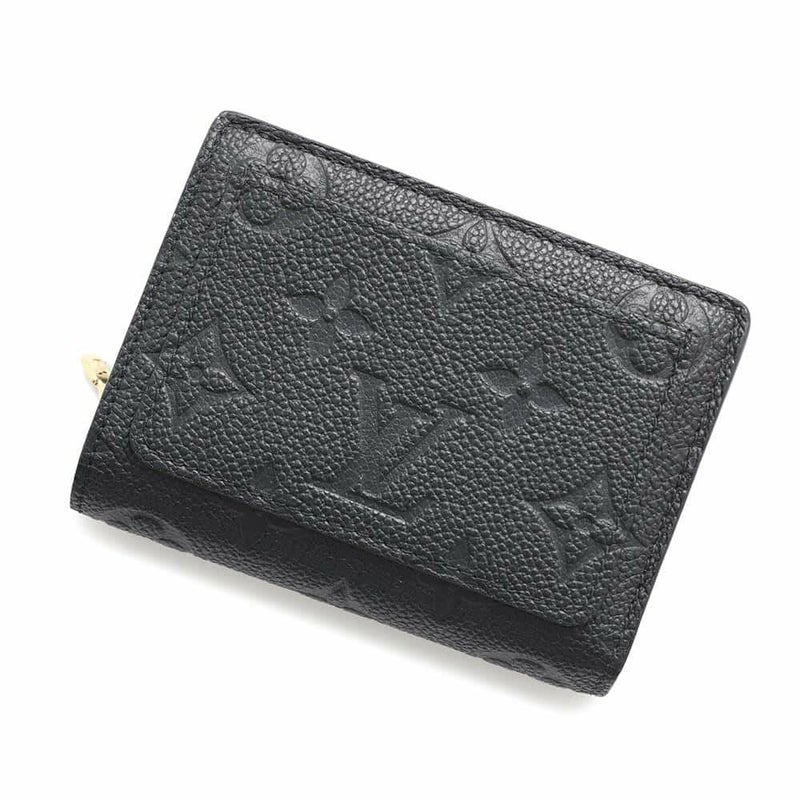 ルイヴィトン 二つ折り財布 モノグラム・アンプラント ポルトフォイユ・クレア M80151 LOUIS VUITTON ヴィトン 財布 ブラック 黒