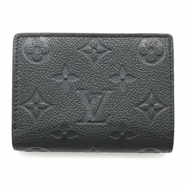 ルイヴィトン 二つ折り財布 モノグラム・アンプラント ポルトフォイユ・クレア M80151 LOUIS VUITTON ヴィトン 財布 ブラック 黒