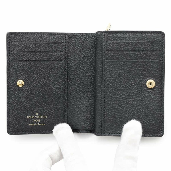 ルイヴィトン 二つ折り財布 モノグラム・アンプラント ポルトフォイユ・クレア M80151 LOUIS VUITTON ヴィトン 財布 ブラック 黒