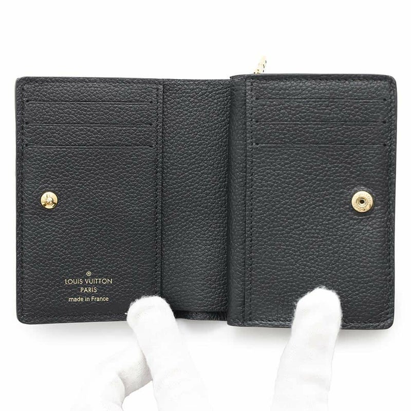 ルイヴィトン 二つ折り財布 モノグラム・アンプラント ポルトフォイユ・クレア M80151 LOUIS VUITTON ヴィトン 財布 ブラック 黒