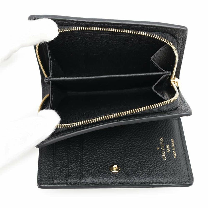 ルイヴィトン 二つ折り財布 モノグラム・アンプラント ポルトフォイユ・クレア M80151 LOUIS VUITTON ヴィトン 財布 ブラック 黒