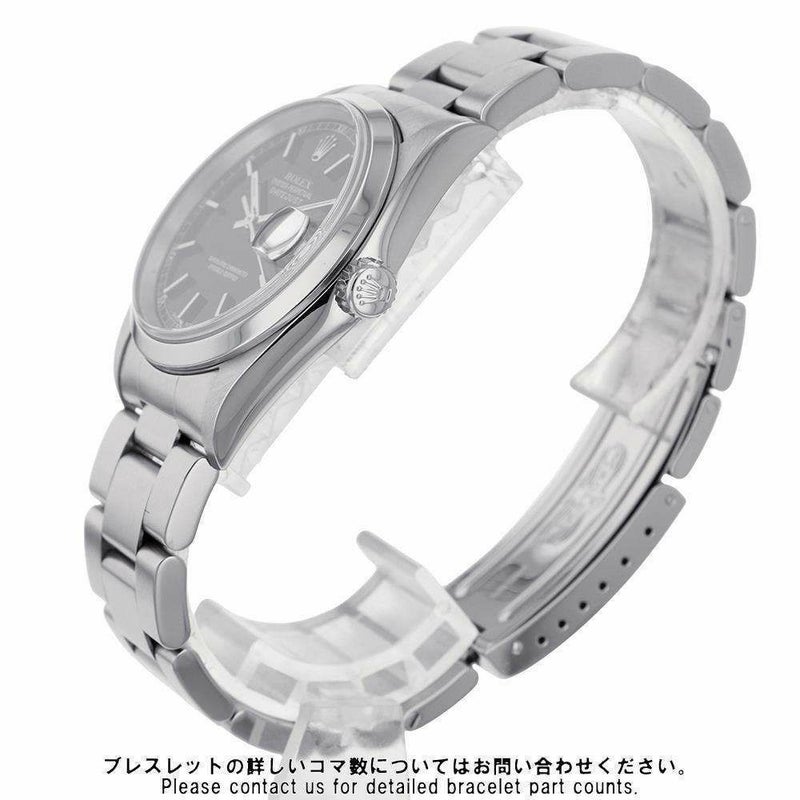 ロレックス デイトジャスト36 Y番 16200 ROLEX 腕時計  黒文字盤