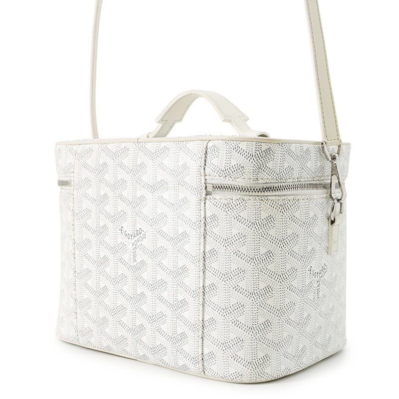 ゴヤール ハンドバッグ ミューズ ヴァニティケース PVC レザー MUSEVAPMLTY50CL50P GOYARD 白 2way