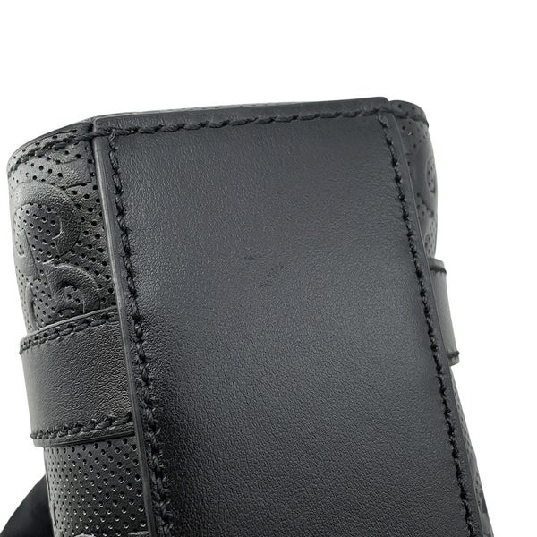 グッチ ハンドバッグ GGエンボス レザー 696010 GUCCI 2wayショルダーバッグ 黒
