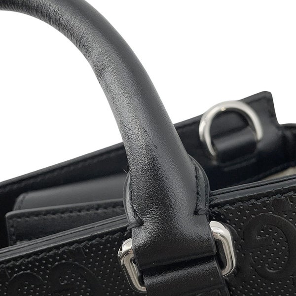 グッチ ハンドバッグ GGエンボス レザー 696010 GUCCI 2wayショルダーバッグ 黒