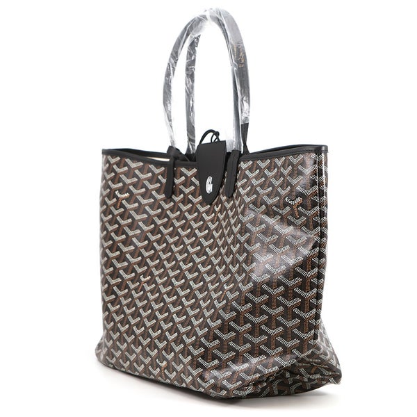 ゴヤール トートバッグ サンルイPM PVC/レザー STLCROPMLTY01CL01P GOYARD ポーチ付き 黒
