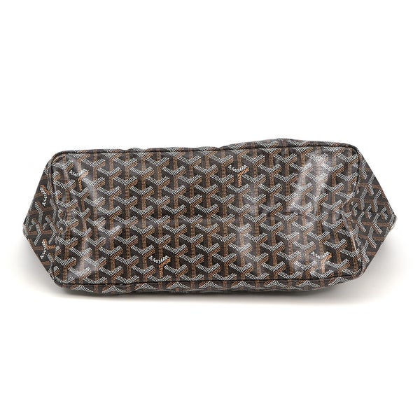ゴヤール トートバッグ サンルイPM PVC/レザー STLCROPMLTY01CL01P GOYARD ポーチ付き 黒