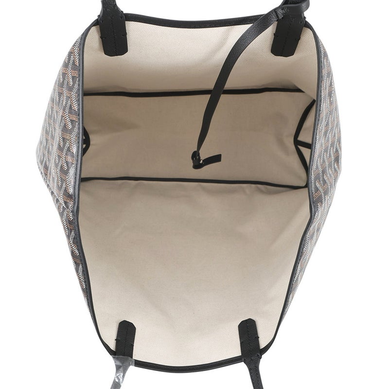 ゴヤール トートバッグ サンルイPM PVC/レザー STLCROPMLTY01CL01P GOYARD ポーチ付き 黒