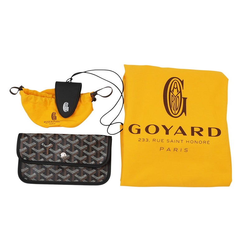 ゴヤール トートバッグ サンルイPM PVC/レザー STLCROPMLTY01CL01P GOYARD ポーチ付き 黒