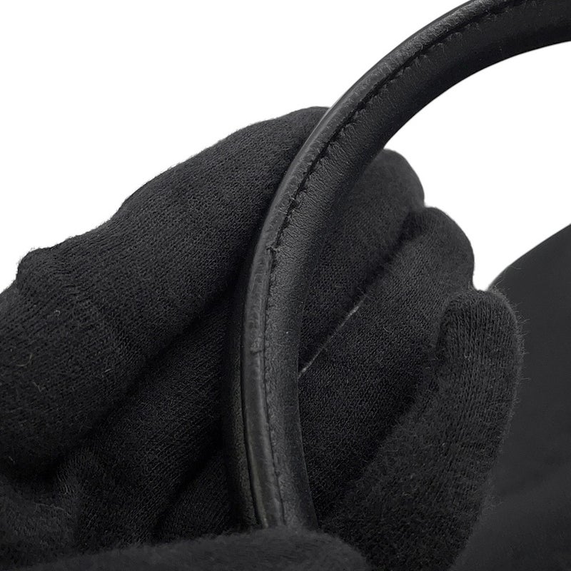 プラダ ハンドバッグ ロゴ ジャガード キャンバス 1BA579 PRADA ２wayショルダー 黒