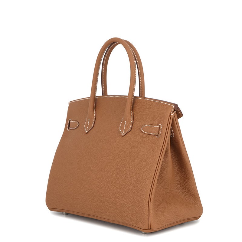 エルメス バーキン30 ゴールド/シルバー金具 トゴ G刻印 HERMES Birkin ハンドバッグ