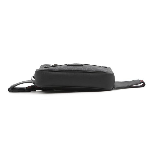 グッチ ボディバッグ GGスプリーム 474293 GUCCI ウエストバッグ メンズ 黒
