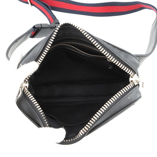 グッチ ボディバッグ GGスプリーム 474293 GUCCI ウエストバッグ メンズ 黒