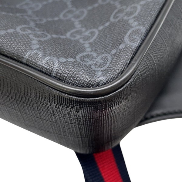 グッチ ボディバッグ GGスプリーム 474293 GUCCI ウエストバッグ メンズ 黒