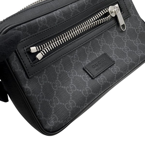 グッチ ボディバッグ GGスプリーム 474293 GUCCI ウエストバッグ メンズ 黒