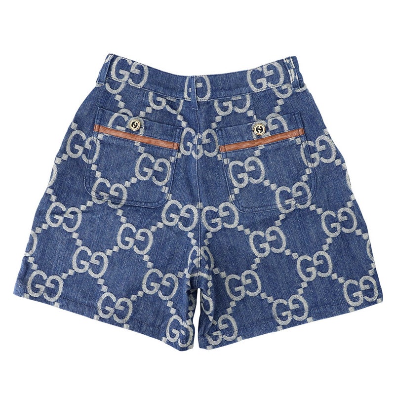 グッチ パンツ GGデニム ショート コットン レディースサイズ42 GUCCI ボトムス