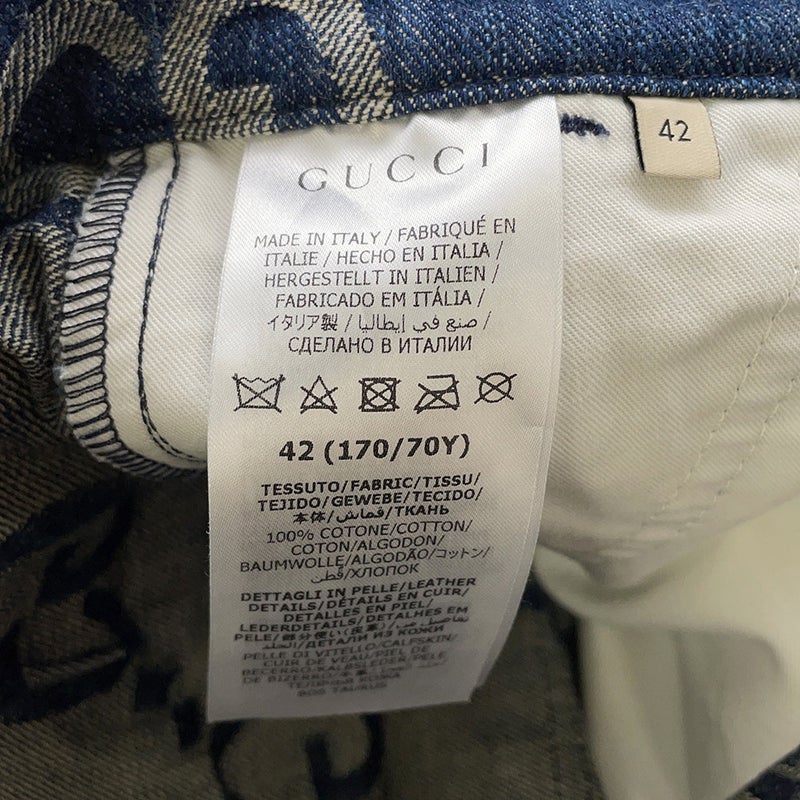 グッチ パンツ GGデニム ショート コットン レディースサイズ42 GUCCI ボトムス