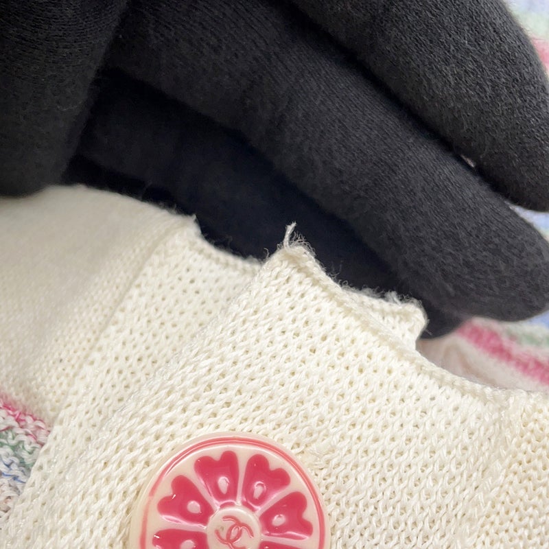 シャネル ワンピース ココボタン ココマーク コットン レディースサイズ38 P53328 CHANEL トップス