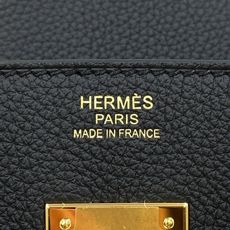 エルメス バーキン30 ブラック/ゴールド金具 トゴ G刻印 HERMES Birkin ハンドバッグ 黒