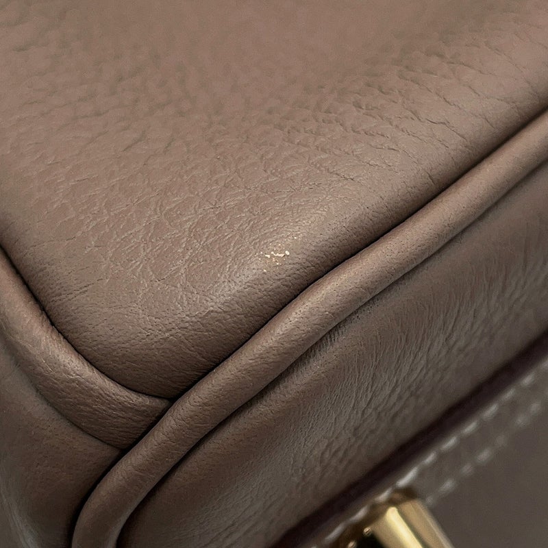 エルメス バーキン25 エトゥープ/ゴールド金具 トゴ G刻印 HERMES Birkin ハンドバッグ