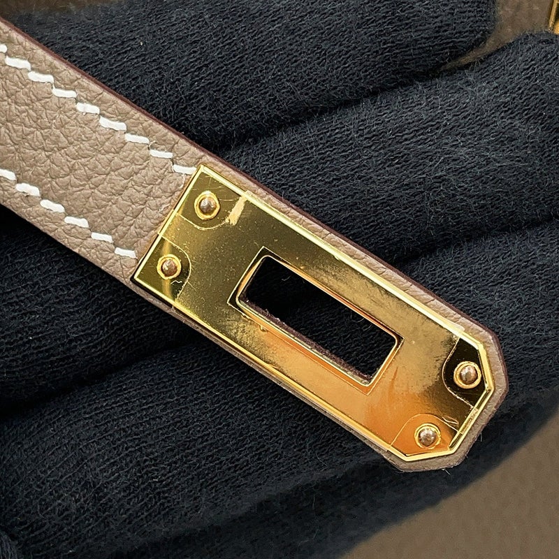 エルメス バーキン25 エトゥープ/ゴールド金具 トゴ G刻印 HERMES Birkin ハンドバッグ