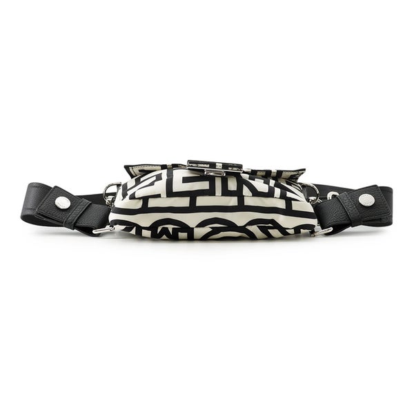 フェンディ ボディバッグ ズッカ バケット ミニ マーク・ジェイコブス コラボ ナイロン 7AS138 FENDI ハンドバッグ 黒 白