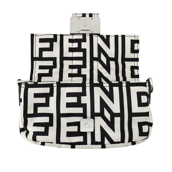 フェンディ ボディバッグ ズッカ バケット ミニ マーク・ジェイコブス コラボ ナイロン 7AS138 FENDI ハンドバッグ 黒 白