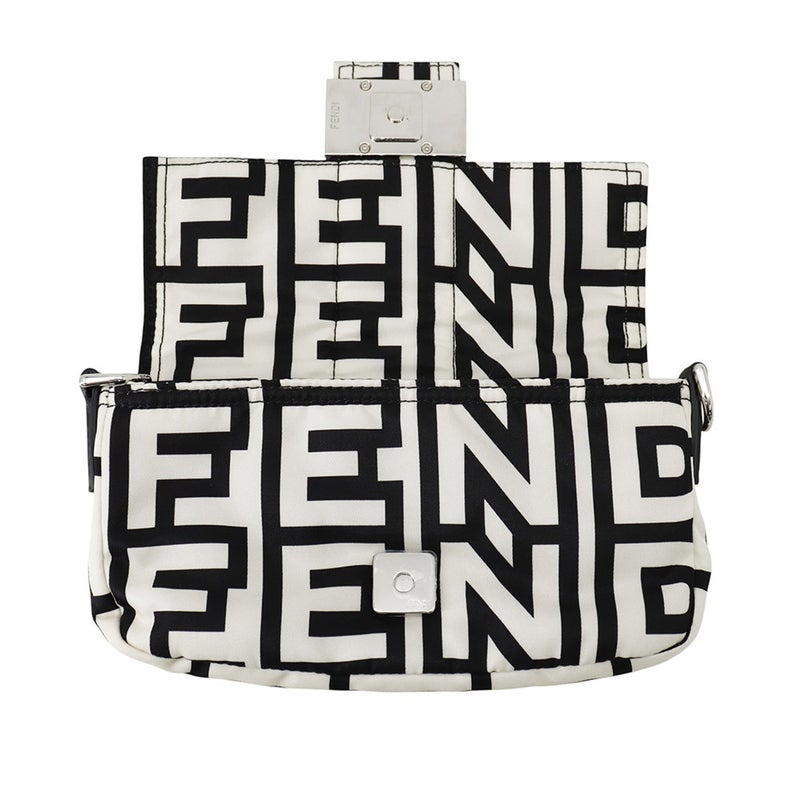 フェンディ ボディバッグ ズッカ バケット ミニ マーク・ジェイコブス コラボ ナイロン 7AS138 FENDI ハンドバッグ 黒 白