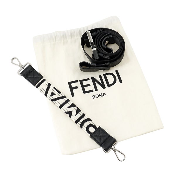 フェンディ ボディバッグ ズッカ バケット ミニ マーク・ジェイコブス コラボ ナイロン 7AS138 FENDI ハンドバッグ 黒 白