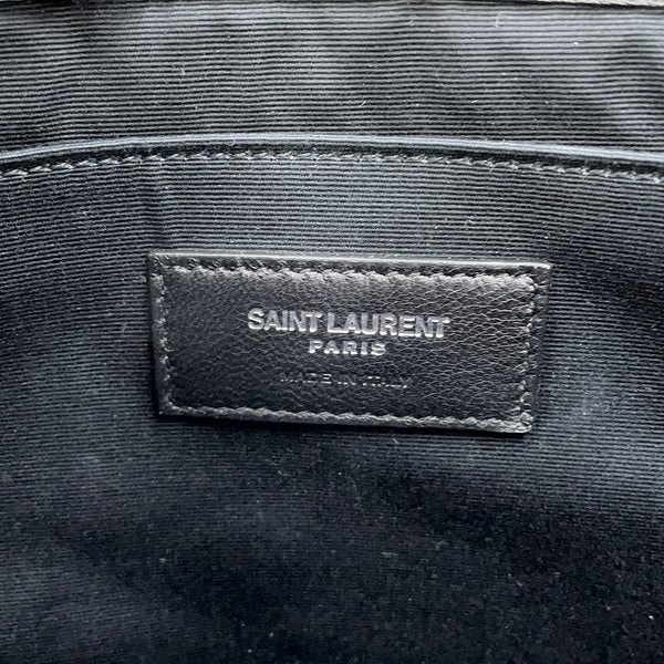 サンローランパリ クラッチバッグ リヴゴーシュ レザー 581369 SAINT LAURENT PARIS 黒
