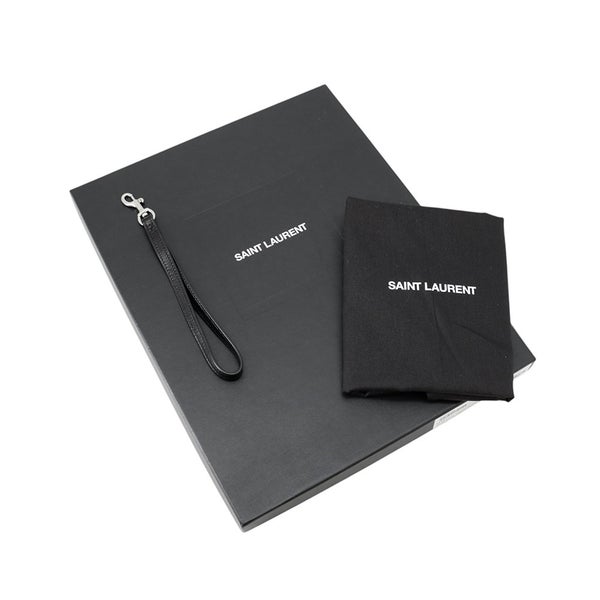サンローランパリ クラッチバッグ リヴゴーシュ レザー 581369 SAINT LAURENT PARIS 黒