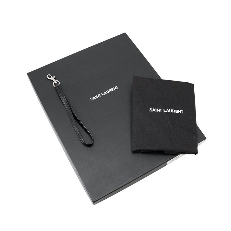 サンローランパリ クラッチバッグ リヴゴーシュ レザー 581369 SAINT LAURENT PARIS 黒