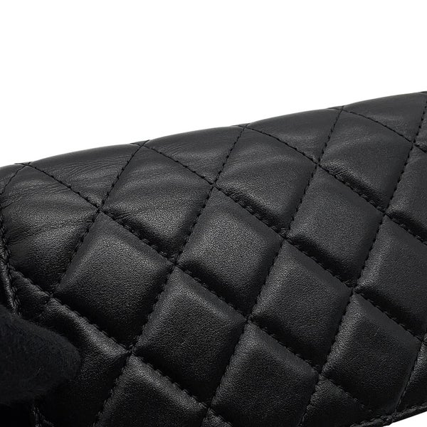 シャネル パールチェーンショルダーバッグ ココマーク マトラッセ フェイクパール AP1838 CHANEL ポーチ 黒