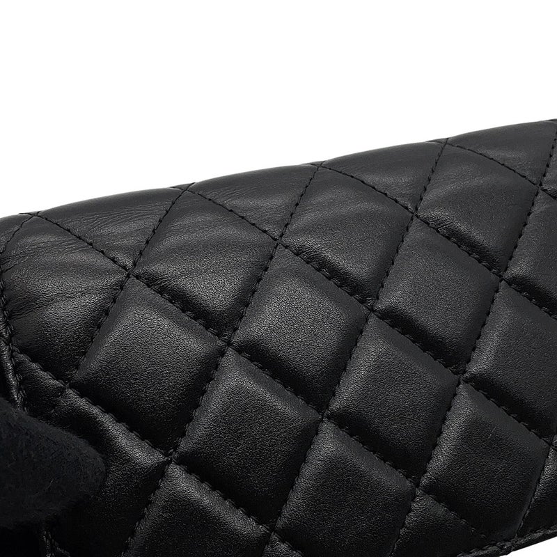 シャネル パールチェーンショルダーバッグ ココマーク マトラッセ フェイクパール AP1838 CHANEL ポーチ 黒