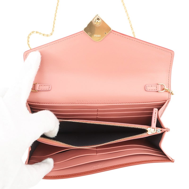 フェンディ チェーンウォレット FFダイヤモンド バイカラー レザー 8M0365 FENDI 財布