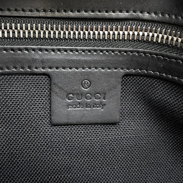 グッチ トートバッグ GGスプリーム/レザー 495559 GUCCI 2wayショルダーバッグ 黒
